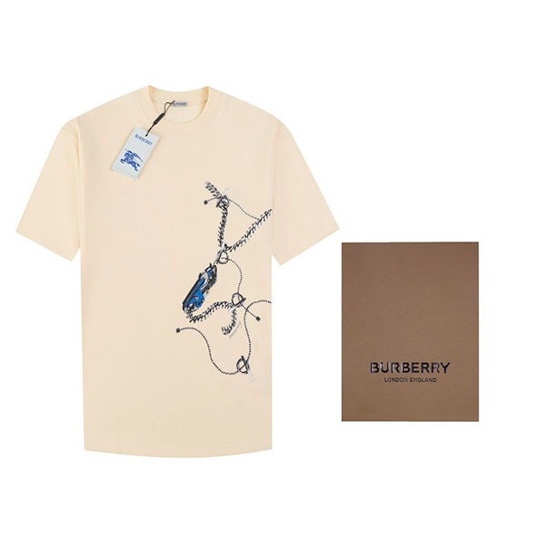 すぐ届 バーバリー ボクシー ナイト ハードウェア コットンTシャツ コピー Bas39098